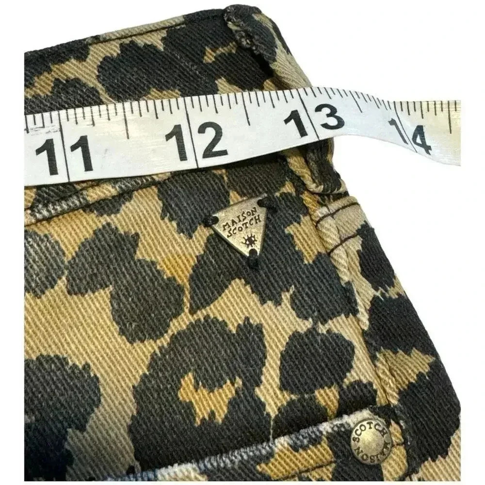 NEW Scotch & Soda Women’s Size 25/32 Leopard La Bohémienne Mid Rise Skinny NWT - Picture 5 of 7